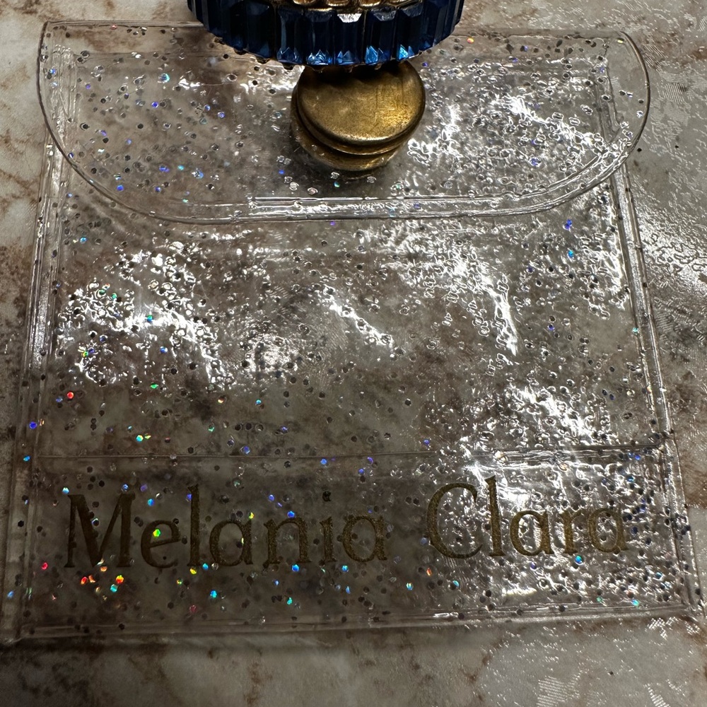 Sugar Blue and Gold Gemstone Ring by Melania Clara Size 7 - Picture 5 of 5